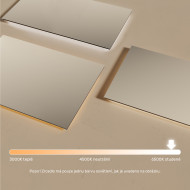 120x70 cm Obdélníkové koupelnové zrcadlo s podsvícením 120x70cm s studenou barvou LED 7000K