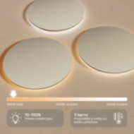 Kulaté zrcadlo 60 cm s LED podsvícením v černém hliníkovém rámu