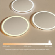Specchio da bagno rotondo illuminato 60 cm con colore freddo LED 7000K