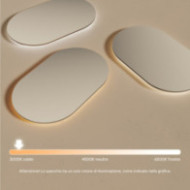 Specchio da bagno illuminato 50x80cm con colore caldo 3000K