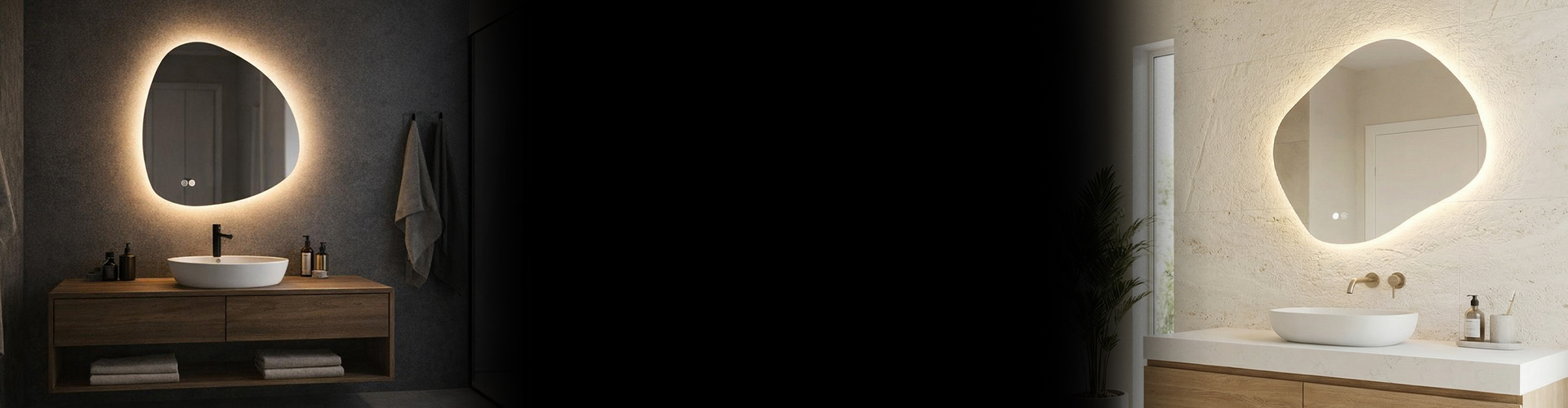 Asymetryczne lustra LED image