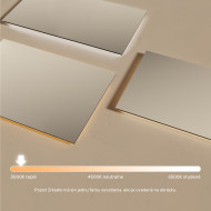 120x70 cm Obdĺžnikové osvetlené zrkadlo do kúpeľne 120x70cm s teplou farbou 3000K